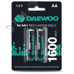 Аккумулятор DAEWOO AA (1600mAh) Ni-MH блистер, 2 шт. JazzWay 5043206