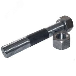 Шпилька 2-1-M12-8gх80.09Г2С ОСТ 26-2040-96 с 2мя  гайками M12.7H.09Г2С ОСТ 26-2041-96 и 2мя шайбами 16 ОСТ 26-2042-96 для фланцевых соединений РАСВЕТ 21М12Х8009/2Г/2ШОСТ
