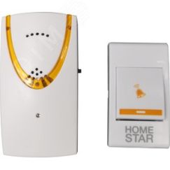 Звонок электрический HS-0104 беспроводной HomeStar 103609