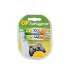 Аккумулятор перезаряжаемый GP 230AAHC AA, емкость 2200 мАч - 2 шт. в клемшеле GP 8470