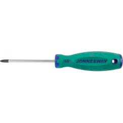 Отвертка стержневая крестовая ANTI-SLIP GRIP, PH2х100 мм Jonnesway D71P2100