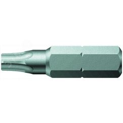 Бита 867/1 Z TORX BO с отверстием под штифт вязкая твердость хвостовик 1/4 C 6.3 TX 7 x 25 мм WERA WE-066497