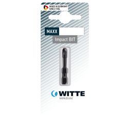 Бита PZ2 x 38 мм 1/4'' E6.3 IMPACT, блистер WITTE 283802000