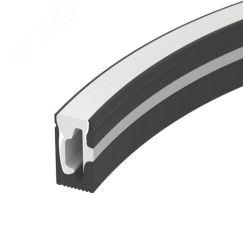 Силиконовый профиль WPH-FLEX-0612-SIDE-S8-5m BLACK (Arlight, Силикон) Arlight 045782