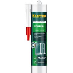Герметик нейтральный силиконовый Neutral 300 мл прозрачный KRAFTOOL 41257-2