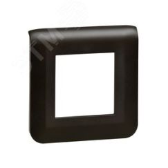 Рамка Mosaic 2 модуля - матовая черная LEGRAND 079042L