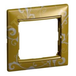 Рамка VALENA 1 пост золото барокко Daccord/Legrand 770020