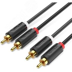 Кабель аудио 2RCA M на 2RCA M, 2 м. Vention BCMBH
