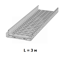 Кабельный лоток, перф., 3 м CT-E-35-100 L=3000 PG Meka 1469300