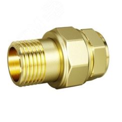Сгон разъемный (американка)  1' ВР/НР латунь никель LD Pride LD.67.520.25