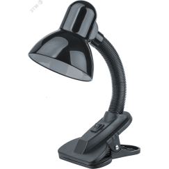Светильник настольный NDF-C011-60W-BL-E27 на прищепке черный Navigator Group 61640