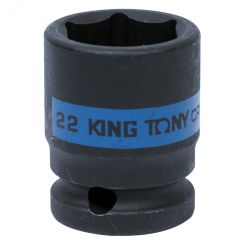 Головка торцевая ударная шестигранная 1/2', 22 мм King Tony 453522M