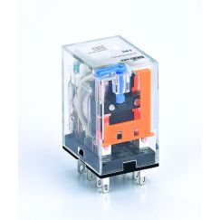 Промежуточное реле 2 конт. с LED инд. и TEST функ. 5А 12В DC ПР-102 SE (Dekraft) 23837DEK