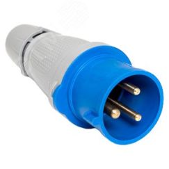 Вилка переносная 023 2Р+РЕ 32А 220В IP44 EKF PROXIMA EKF ps-023-32-220-PRO