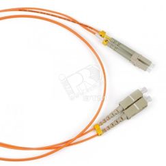 Патч-корд волоконно-оптический (шнур) SM 9/125 (OS2) LC/APC-SC/APC simplex LSZH (1м) Hyperline 250699