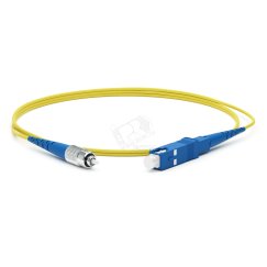 Патч-корд волоконно-оптический (шнур) SM 9/125 (OS2) FC/UPC-SC/UPC simplex LSZH (1м) Hyperline 247454