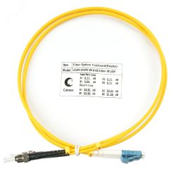 Шнур оптический duplex 1,5м LC-ST 9/125 sm LSZH Cabeus FOP(d)-9-LC-ST-1,5m