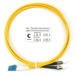 Шнур оптический duplex 2м LC-ST 9/125 sm LSZH Cabeus FOP(d)-9-LC-ST-2m