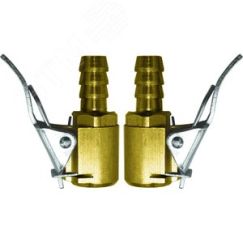 Адаптеры на шланг, ниппельный наконечник 6 мм, 2 шт. FIT 81280