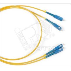 Патч-корд волоконно-оптический (шнур) SM 9/125 (OS2) SC/UPC-SC/UPC 2.0мм simplex LSZH (1м) Hyperline 239956