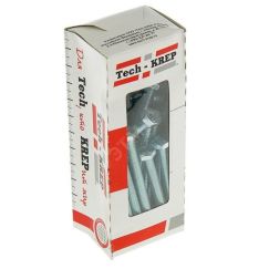 Болт DIN933 с шестигранной головкой оцинкованный М8х90 (20 шт) Tech-Krep 126515