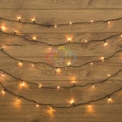Гирлянда Твинкл Лайт 4 м, темно-зеленый ПВХ, 25 LED, тёплый белый Neon-Night 303-016