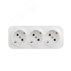 Quteo розеточный блок с предварительным           подключением 3 x 2К+З с защитными шторками - 16 A - 250 IP 20 - Белый Daccord/Legrand 782238