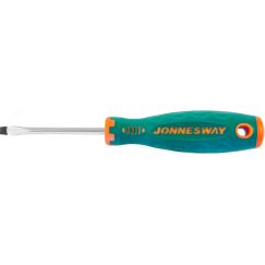Отвертка стержневая шлицевая ANTI-SLIP GRIP, SL5.5х75 мм Jonnesway D71S575