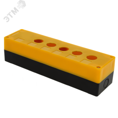 Корпус КП105 пластиковый 5 кнопок желтый EKF cpb-105-o