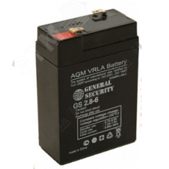 Аккумулятор GS 6В 2,8Ач General Security GS2.8-6 GENERAL SECURITY