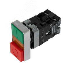 Кнопка LAY5 ''I-O'' прямоугольная 230 В NO+NC REXANT 36-5541