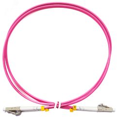 Шнур оптический duplex 1м LC-LC 50/125 мм OM4 LSZH Cabeus FOP-50-OM4-LC-LC-1m