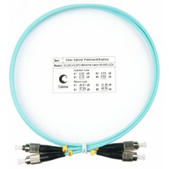 Шнур оптический duplex 1м FC-FC 50/125 мм OM3 LSZH Cabeus FOP-50-FC-FC-1m