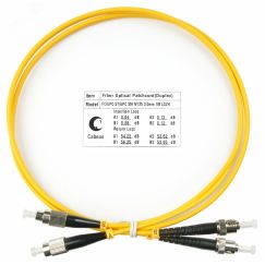 Шнур оптический duplex 1 м FC-ST 9/125 sm LSZH Cabeus FOP(d)-9-FC-ST-1m