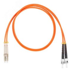 Шнур оптический коммутационный (патч-корд), LC-ST, дуплекс (duplex) OM2, нг(А)-HF, оранжевый, 0,5 м Datarex DR-220350
