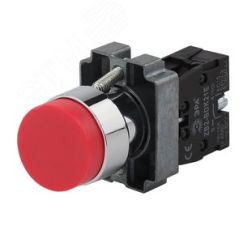 Кнопка управления LAY5-BL41 без подсветки красная 1з ЭРА Б0045672