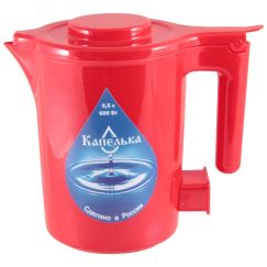 Чайник электрический ''Капелька'', 0.5л на 600 Вт, цвет красный HomeStar 003909