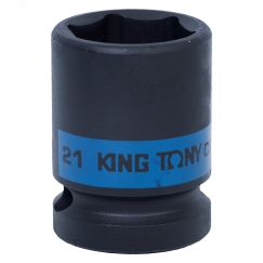 Головка торцевая ударная шестигранная 1/2', 21 мм King Tony 453521M
