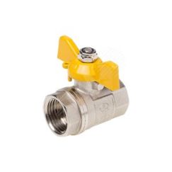 Кран шаровой для газа 3/4' ВВ бабочка AQUALINK 07108