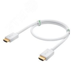 Кабель HDMI 2.0, Ultra HD 19M на 19M, 1 м., белый Greenconnect GCR-HM761-1.0m