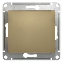 GLOSSA Переключатель одноклавишный в рамку титан схема 6 SE (Systeme) GSL000461