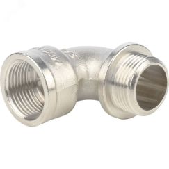 Угольник НВ 3/4' с упором, никелированный STOUT SFT-0016-000034