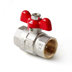 Кран шаровой полнопроходной, ручка-бабочка, ВВ 1/2 PRO AQUA FWB63-F15-F15s