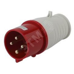 Вилка переносная 024 3Р+РЕ 32А 380В IP44 (10/60/1440) V-32-3P-PE-IP44 ЭРА Б0032853