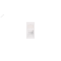 Вставка формата Mosaic 22,5x45 мм, 1 порт, кат.6, RJ45/8P8C, неэкран., белая NIKOMAX/NIKOLAN NMC-PM1UE2-AH-WW