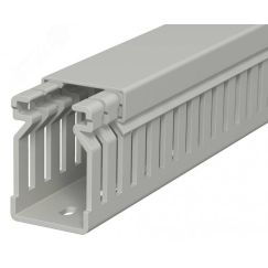 Распределительный кабельный канал LK4 40x25x2000 мм (ПВХ, серый) OBO Bettermann LK4 40025