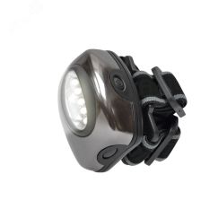 S-HL010-C Gun Metal Фонарь серии Стандарт «Bright eyes — comfort max» (налобный фонарь), алюминиевый корпус, 5 LED, упаковка — кламшелл, 3хААА н/к Uniel SHL010CGM