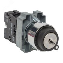 Переключатель BG61 2P с замком возвратный NO EKF xb2-bg61