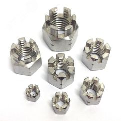 DIN 935 Гайка М30 8 ZN шестигранная прорезная     оцинкованная ПроТек 00000016416