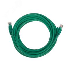 Патч-корд U/UTP CAT 6, RJ45-RJ45, 26AWG, LSZH, зеленый, 5м, REXANT 02-0296-5